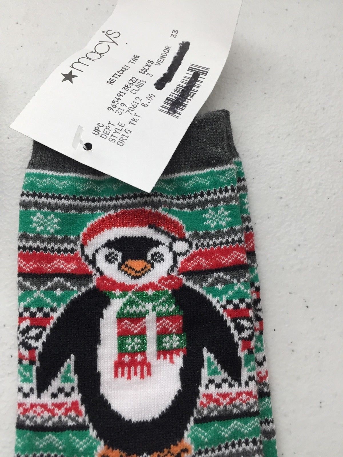NEW Women's Charter Club/Alfani Christmas/Holiday Crew Socks Size 9-11
