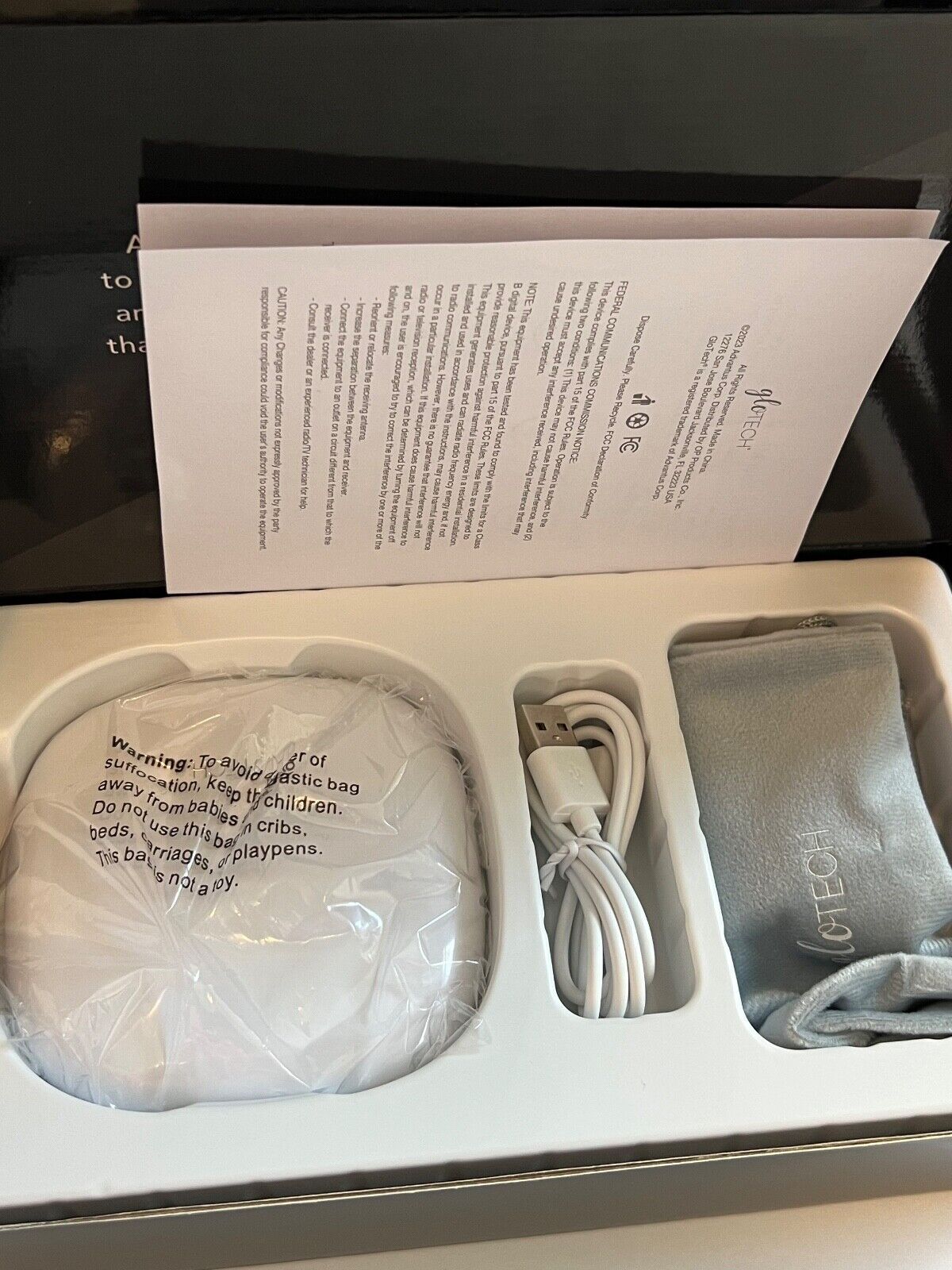 GLO TECH LED COMPACT Magnifying Small Mirror 1X & 10X Travel 4” *White & Black*