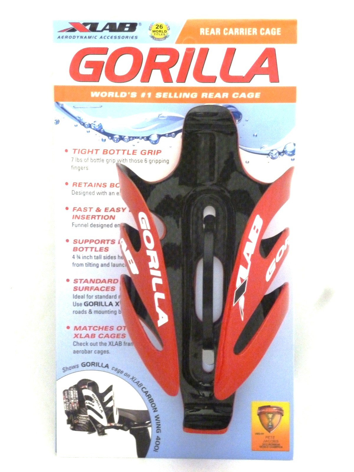 X-Lab Gorilla Carbon Cage Red Xlab Gorilla Cage