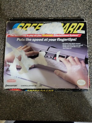 Speedboard Nintendo NES Controller Holder Stand Pressman (Damaged Box/Instruct)