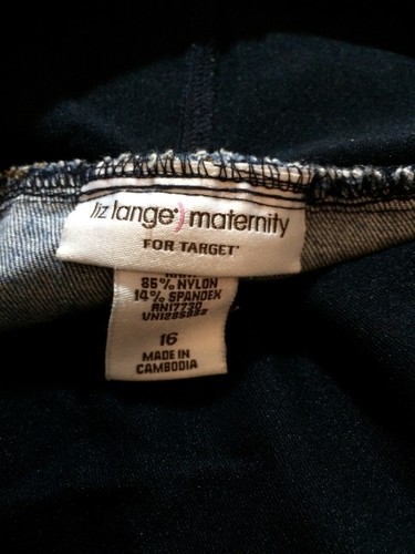 Liz Lange Maternity Boot Cut Jeans. Size: 16.