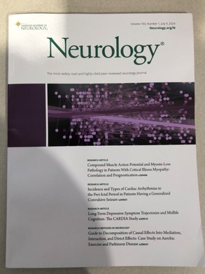 NEW Neurology (journal). Vol 103 No 1. July 9 2024. (Medical, Peer-Reviewed)