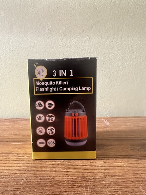 3-in-1 Solar USB Mosquito Killer/Camping Lamp/Flashlight - NEW