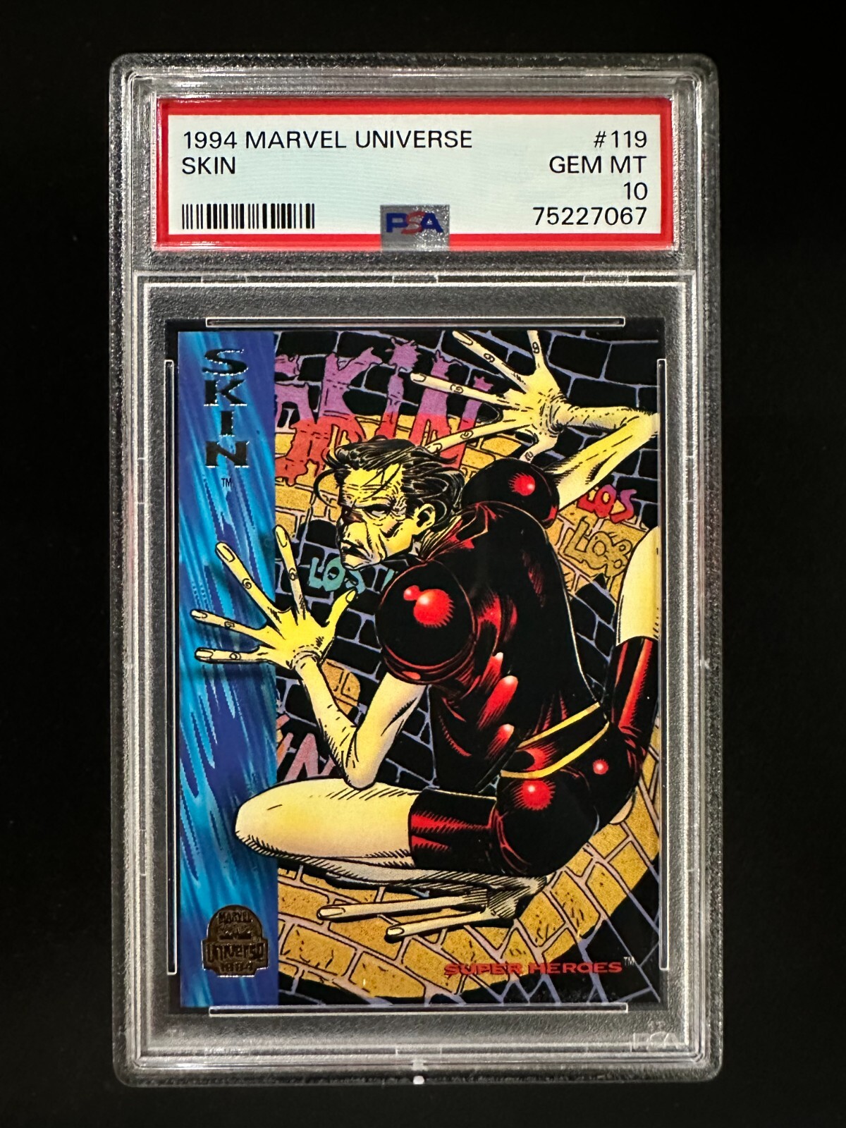 1994 Marvel Universe #119 - Skin - PSA 10