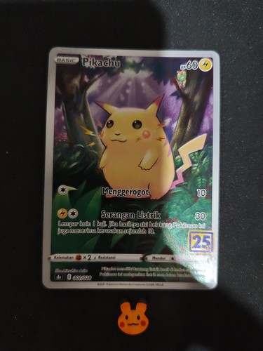 Pokemon Pikachu 25th Anniversary Holo Foil 001/028 TCG