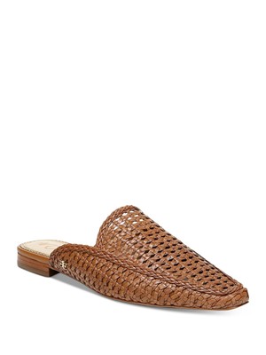 

SAM EDELMAN Женские коричневые кожаные шлепанцы Elva с квадратным носком на блочном каблуке 9,5 м SAM EDELMAN, Коричневый, G9843L1