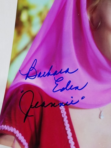 JEANNIE Barbara Eden Signed/Autograph Photo/Pic JSA Certified