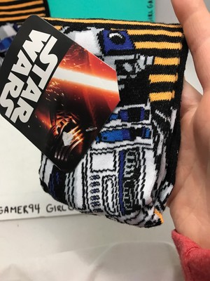 Star Wars The Force Awakens R2D2 Unisex Long Cotton Soft Socks - LucasFilm -NEW!