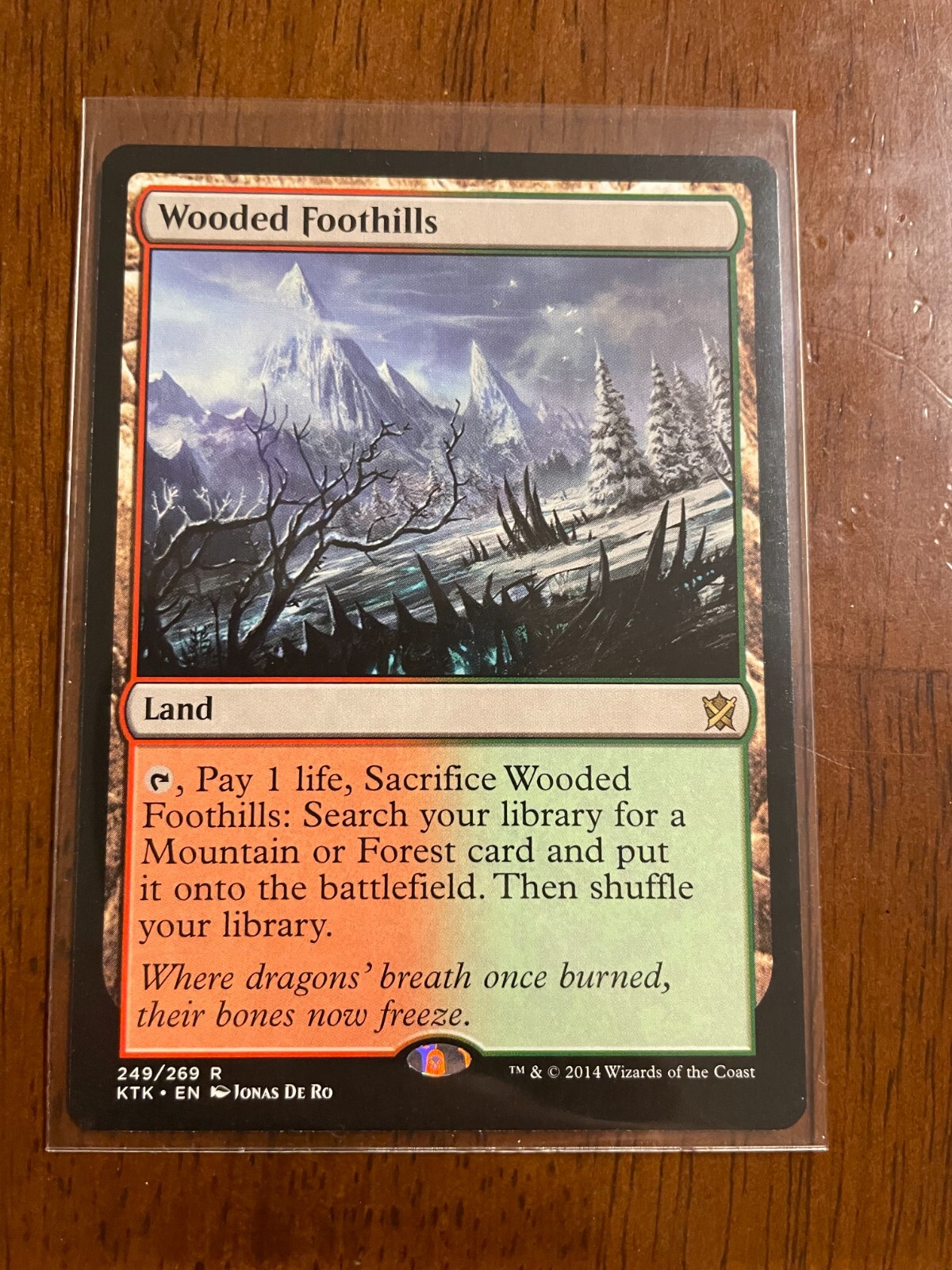 d*4様 【MTG】Wooded Foothills 英語版 ONS 旧枠 トレーディングカード