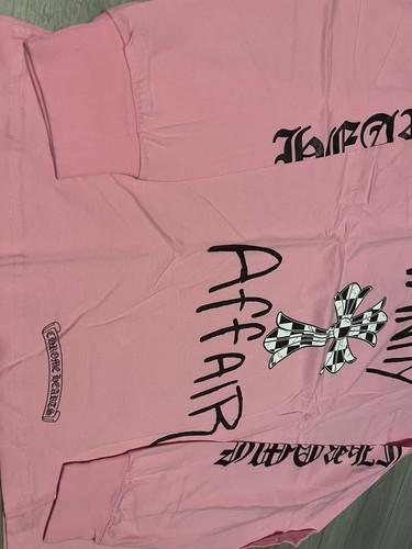 CHROME HEARTS CHROME HEARTS MATTY BOY VANITY AFFAIR LONG SLEEVE PINK SIZE MEDIUM