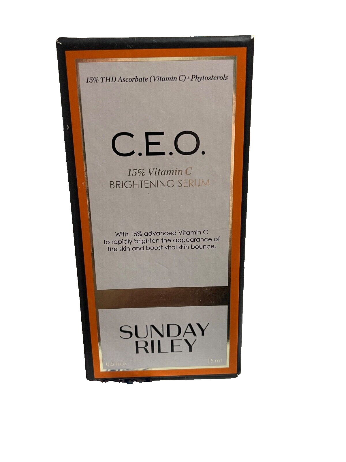 Sunday Riley CEO 15% Vitamin C Brightening Serum .5 oz New