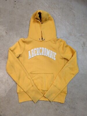 Abercrombie And Fitch Mustard Hoodie Sweatshirt Women's XL 