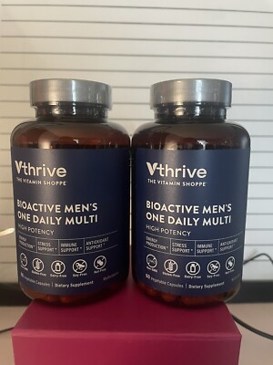 The Vitamin Shoppe Vthrive  Bioactive Men s One-Daily Multi 60Caps- 2pk