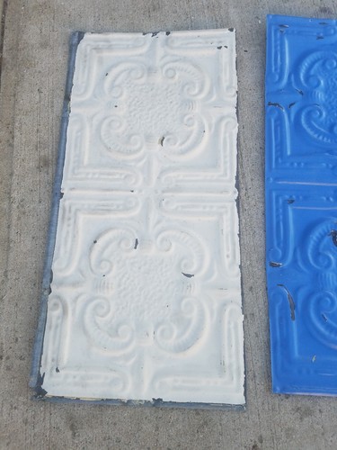 24x12inches  Vintage Ceiling Tins Lot of 3