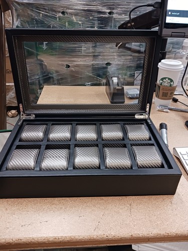 HOUNDSBAY Mariner Mens Watch Box Storage Case Holder, Watch Box for Large...