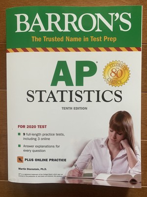 AP Barrons Statistics 10th Edition Book Study Guide Test Prep