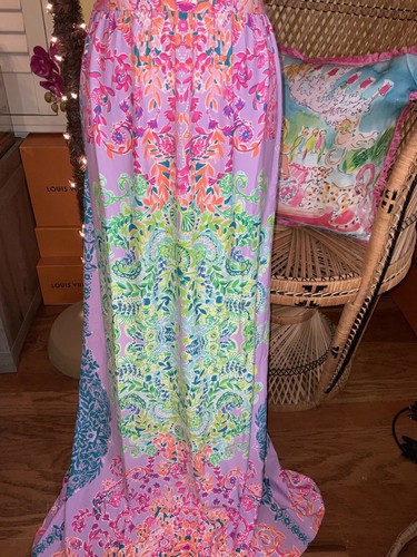 Pre-owned Lilly Pulitzer Pearce Maxi Dress Sunshine ☀️ Vibes Size M,l,xl In Yellow