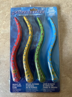 Swimline Dive Sticks Set Of 4 Moray Eel Dive & Retrieval Game  New In Package