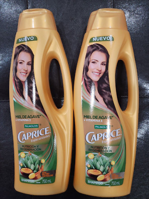 2  PALMOLIVE SHAMPOO CAPRICE NUTRITION & REGENERATION 25.7 FL OZ EA. MIEL  AGAVE