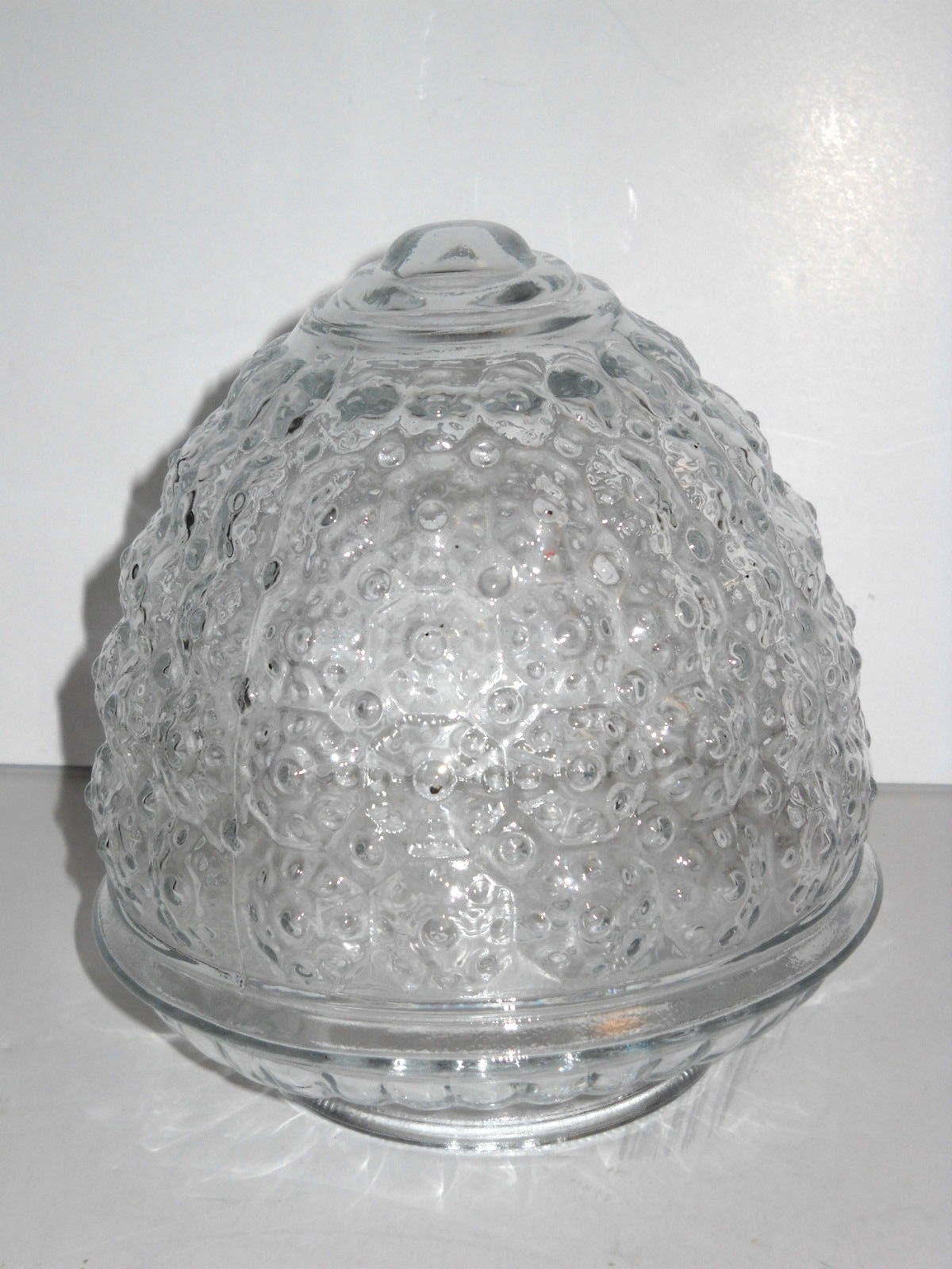 Vintage Clear Glass Acorn Shape Porch / Ceiling Globe Light Fixture Cover Shade