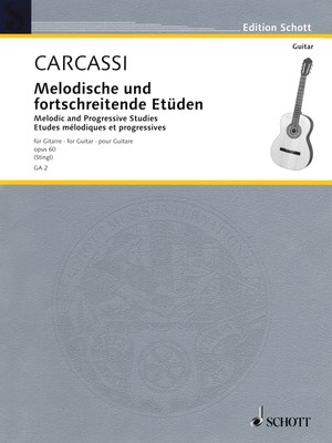 Carcassi Melodic and Progressive Etudes Op 60 for Classical Guitar Studies Book