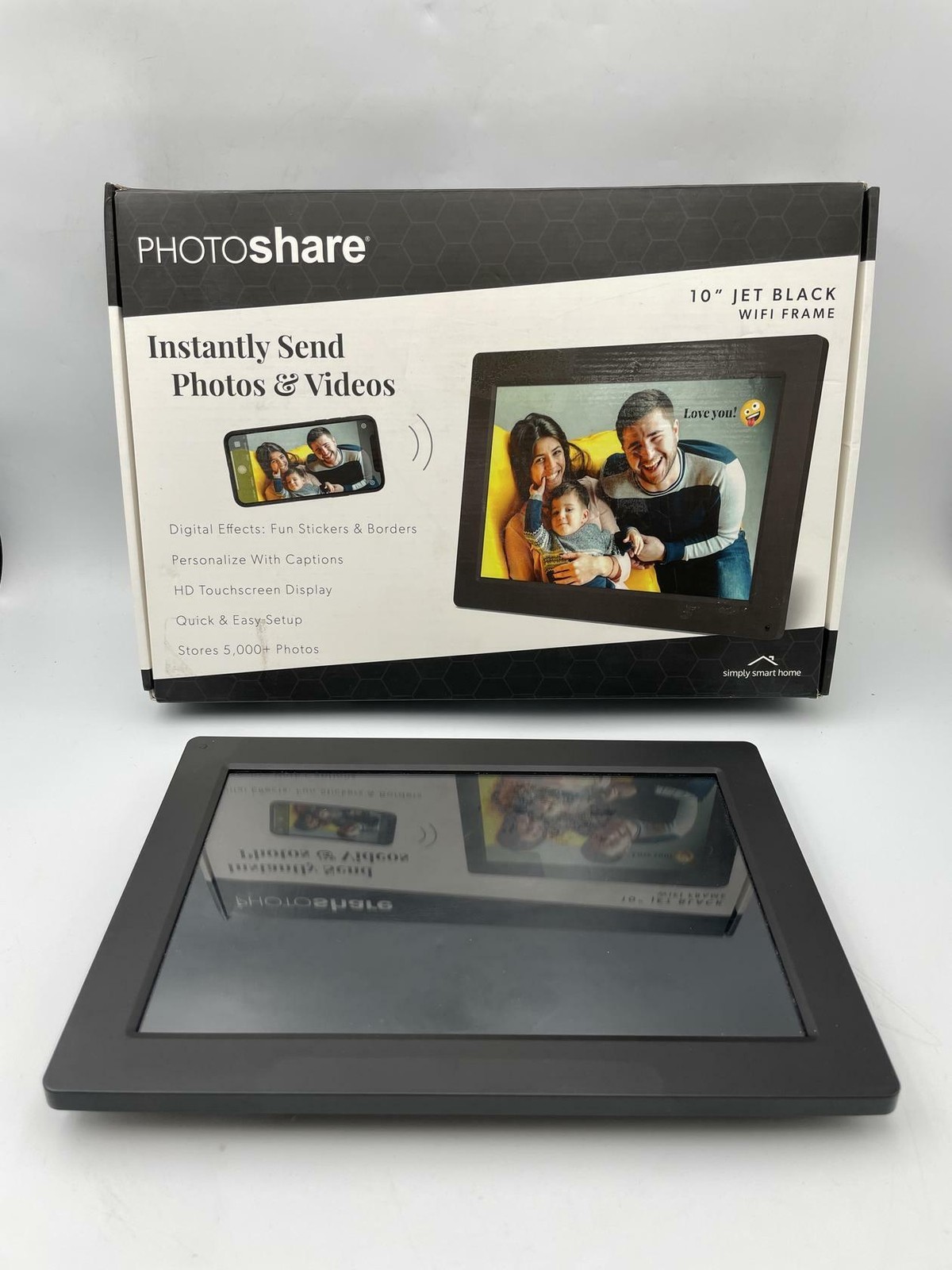 Simply Smart Home FSM010JB PhotoShare 10" Smart Digital Picture Frame (READ)***