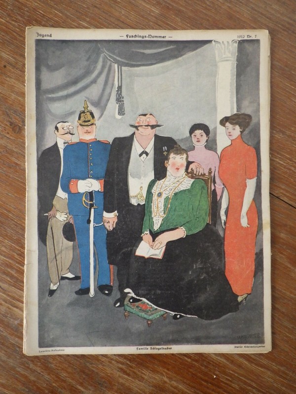 Revue Jugend Nr 7 (1912) Jugendstil Ill. Weisgerber - Erich Wilke - Paul Rieth