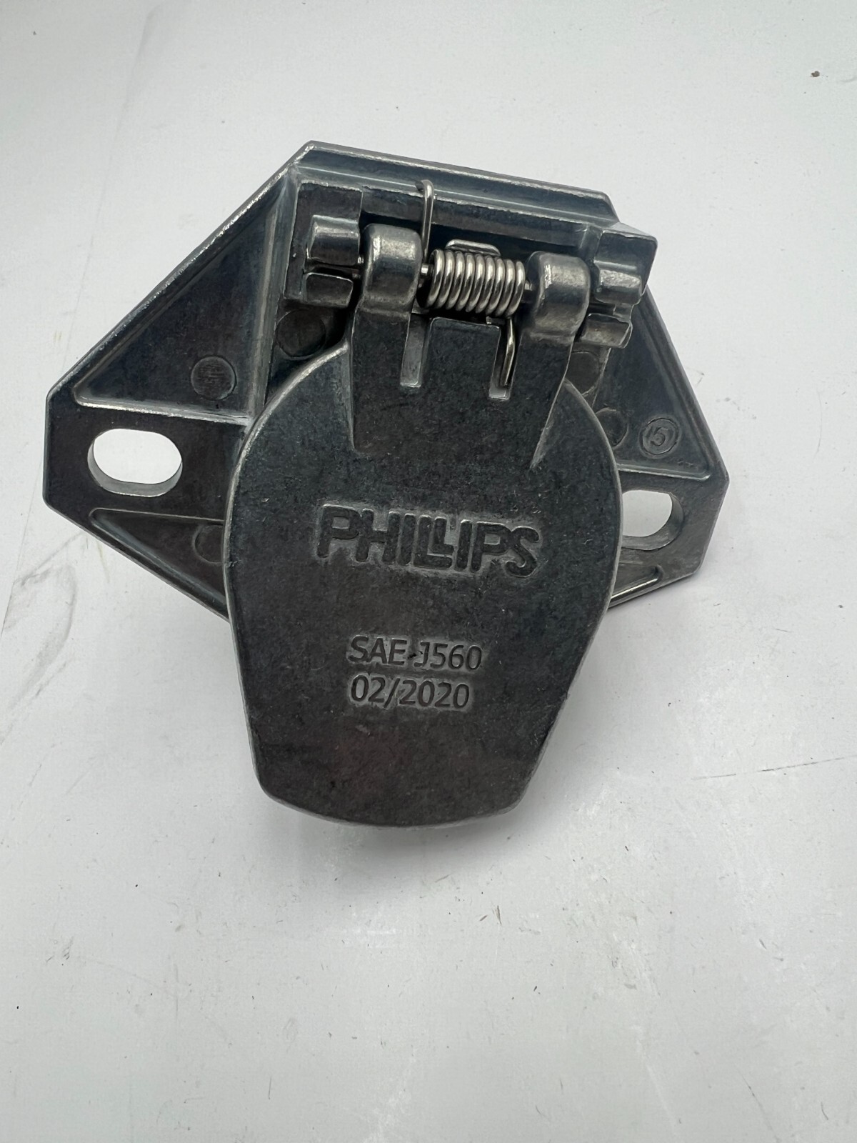 QTY 9) Phillips 7-Wire Trailer Socket Plug, Zinc-Die Cast 15