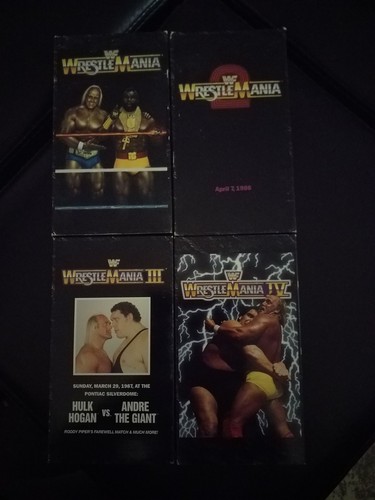 Wrestlemania Vhs Box Set 1-14