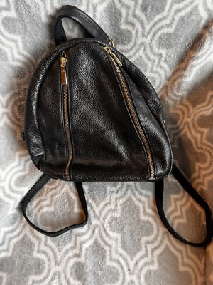 Leather Mini Backpack Purse