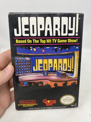 Jeopardy Nintendo NES Complete in Box CIB w/ Reg Card Inserts Ships Fast