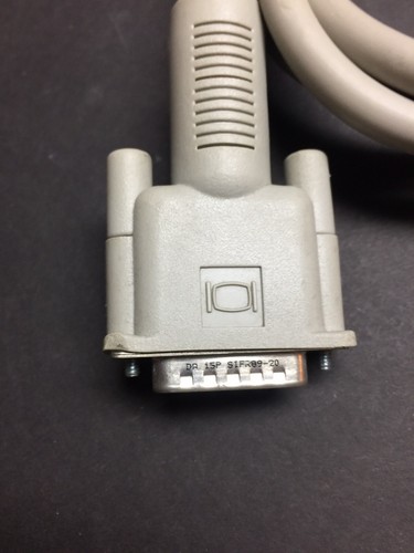 Apple DB15 Male to Male 15 Pin 3' Video Cable 590-0161-A Macintosh IIGS Monitor