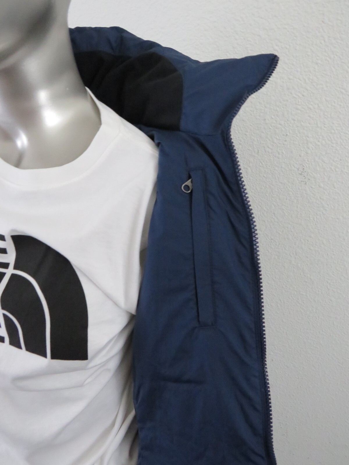 Pre-owned The North Face Womens  Metropolis Parka Long Down Warm Jacket - Summit Navy In Summit Navy Blue / Asphalt Grey Logo