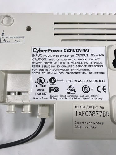 CyberPower Back Up Power CS24U12V-NA3 Intelligent Power Supply