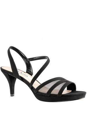 

Женские черные сандалии NINA на платформе 1/2 дюйма в сеточку Nazima с ремешком на шпильке, высота 6,5 Вт, Черный, NAZIMA-W