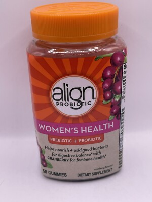 Align Probiotic Women's Health + PreBiotic + Probiotic 50 Gummies Ex 04/2025