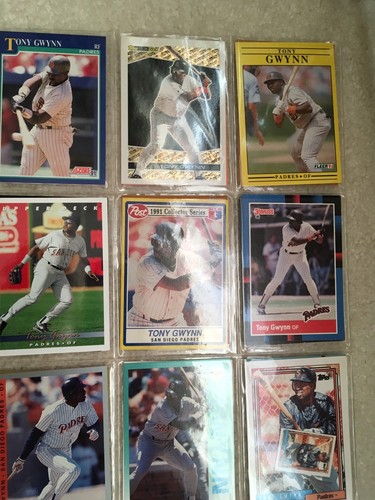 MLB SAN DIEGO PADRES TONY GWYNN 3,000TH HIT PICTURE & HIGHLIGHTS + 40 BB Cards