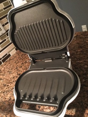 George Foreman 2-Serving Lean mean fat  Reducing Grill and Panini Press GR10 wht