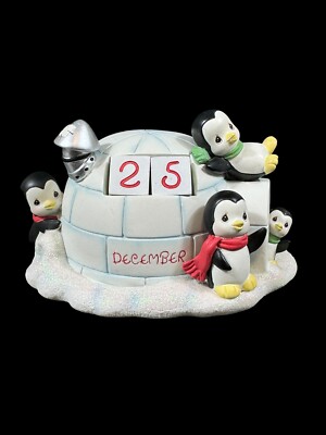 Precious Moments Christmas Advent Calender Penguin Igloo Countdown Dates Dice 
