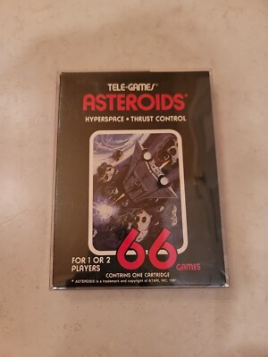 Asteroids Atari 2600 VCS Sears Tele-Games 1981 CIB Complete in Box RARE! NICE