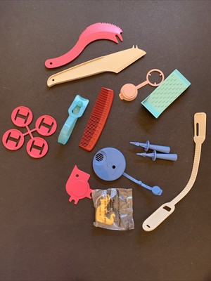 12 Pc Vintage Tupperware Gadgets Lot 1864 46 498 1277 Comb Key Ring & More