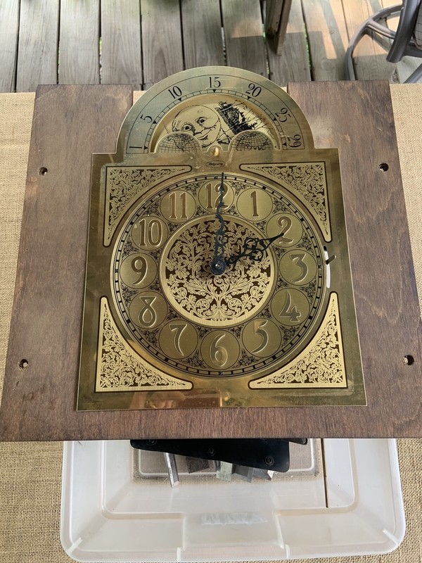 Ridgeway Grandfather Clock Face Movement Chimes 451-033 114CM Parts / Repair