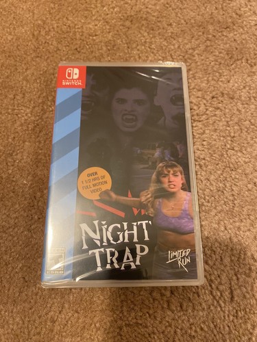 Night Trap Variant Cover Limited Run Games (Nintendo Switch, 2018)