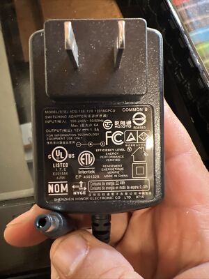 Shenzhen ADS-18E-12N Wall Switching Power Adapter 12V 1.5A  Brand New In Box