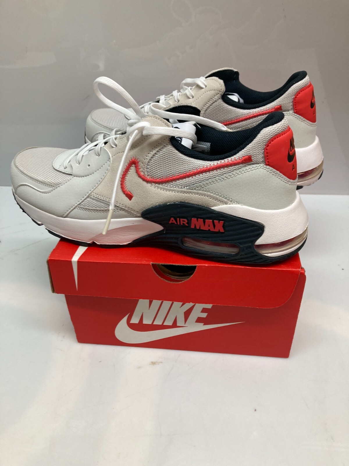 Nike Air Max Excee Photon Dust Tack Red Sneakers Men’s Size 9.5-13 DZ0795-013 Nike Air Max Excee Shoes White/Photon Dust/Track Red DZ0795  main image 3