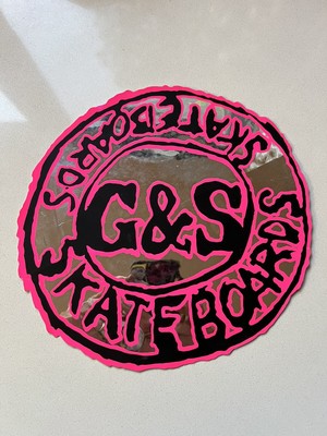 Vintage Rare NOS G&S Large Metallic Sticker Powell Peralta Skateboard Old School