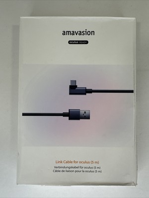 Link Cable 16FT Compatible with Oculus/Meta Quest 2/3/Pro Black 16FT Amavasion