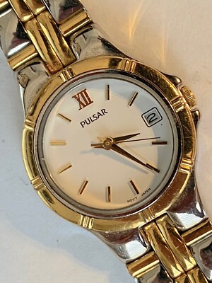 LADIES BRAND NEW TWO TONE PULSAR WATCH V782-X138  LOT29