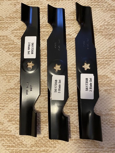 Maxpower 561735B Blade Set For Poulan Husqvarna Craftsman 48&rdquo; Lawn Mower Qty 3