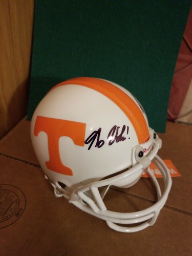 JOSH DOBBS JOSHUA SIGNED TENNESSEE VOLUNTEERS MINI FOOTBALL HELMET